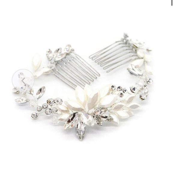 Brides & Hairpins RHEA HALO COMB silver bridal main image 5